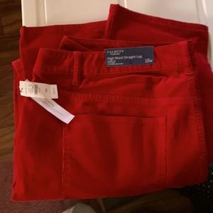 Talbots corduroy Jeans Red size18w